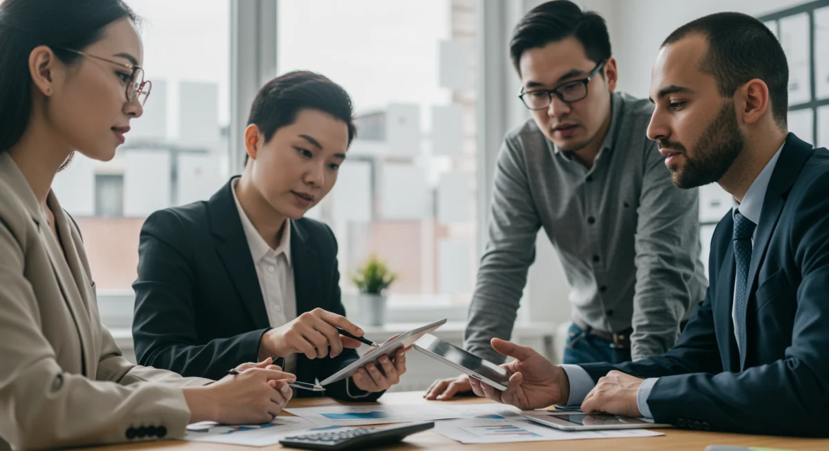 MEI conversando com consultor financeiro sobre opções de financiamento de veículos.