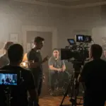 Script to Screen: Making a 15-Minute Short Drama in 2025 Film crew actively shooting a 15-minute short drama on a modern set in 2025.