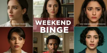 Collage of five short drama series posters for a weekend binge in 2025