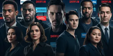 Diverse cast members from global drama series, representing upcoming US streaming premieres in early 2025.