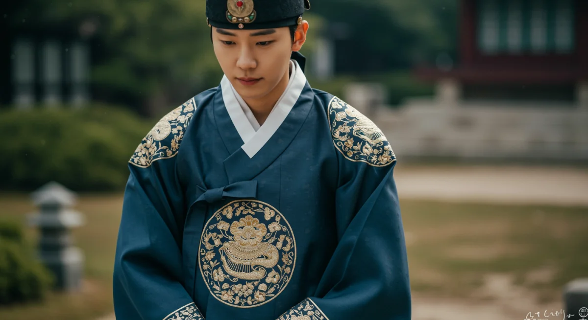 Historical Korean hanbok fashion from K-drama, intricate design