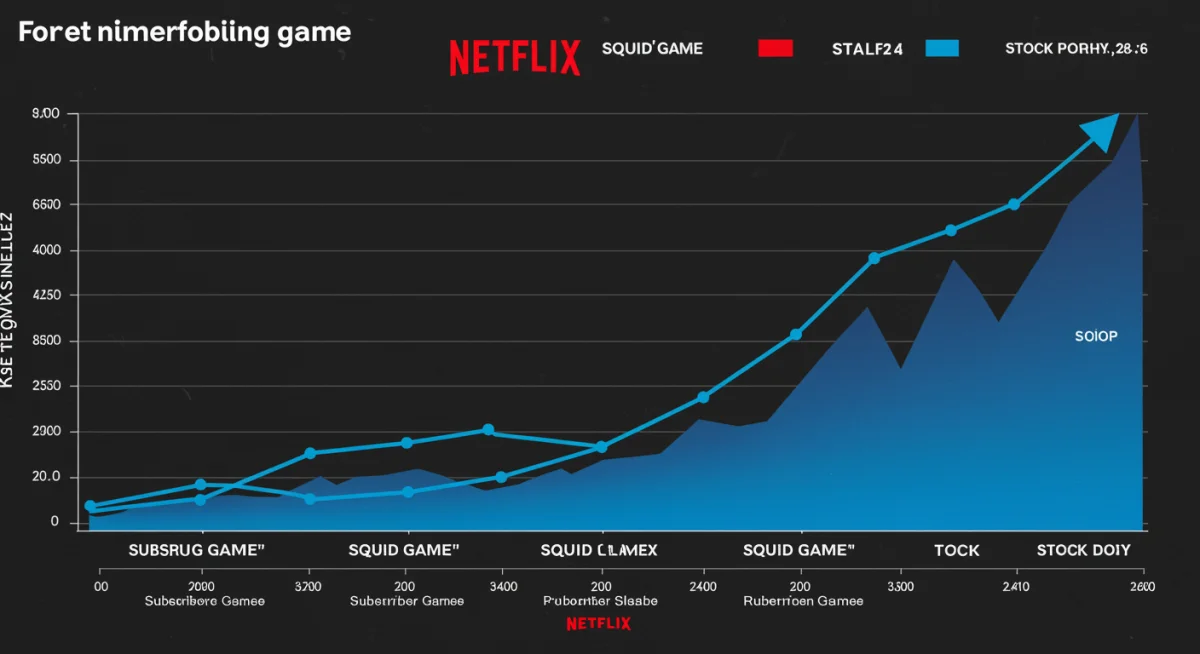 Netflix stock performance and subscriber growth post-Squid Game release
