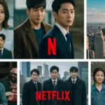 Netflix's K-Drama Boom: A 5-Year US Impact Review Netflix logo superimposed on a dynamic collage of popular K-drama scenes, reflecting its influence on US viewership.