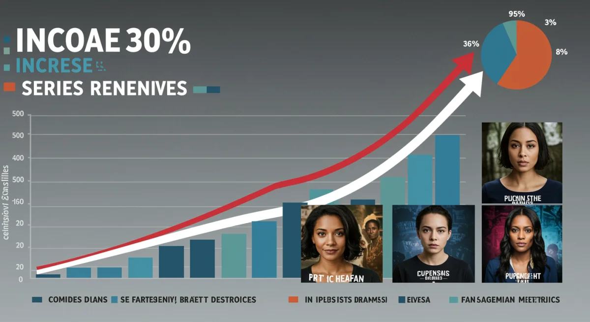 Infographic showing a 30% increase in series renewals driven by fan engagement in global dramas.
