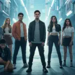 Modern interpretations of short drama character styles in an urban setting, showcasing diverse fashion for 2025.