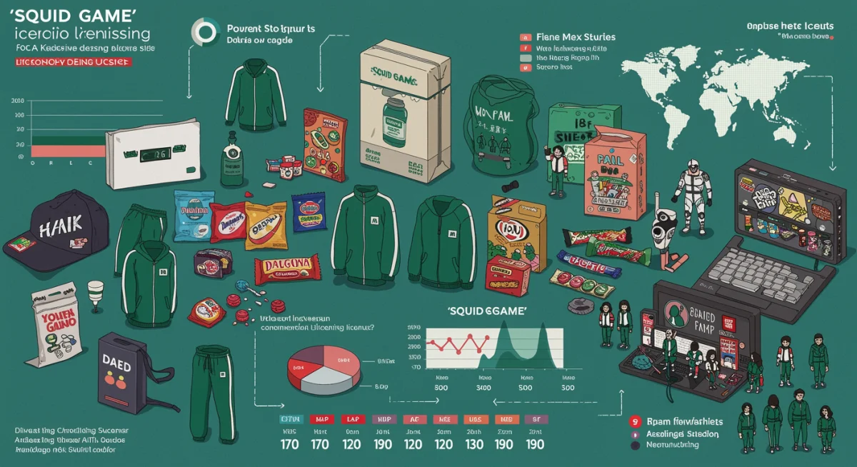 Global merchandising and licensing revenue from Squid Game