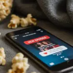 Smartphone showing new short drama episodes alert on streaming platform