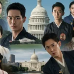 Vibrant collage depicting the impact of Asian dramas on US cultural perceptions, featuring diverse scenes and characters.