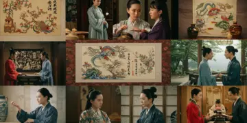 Traditional East Asian art forms integrated into modern Asian dramas, gaining popularity in the US.