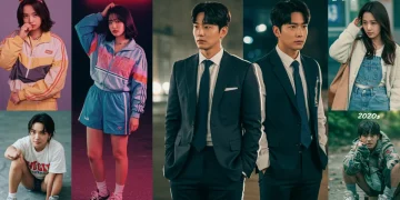 Evolution of K-drama fashion styles across decades, highlighting iconic outfits