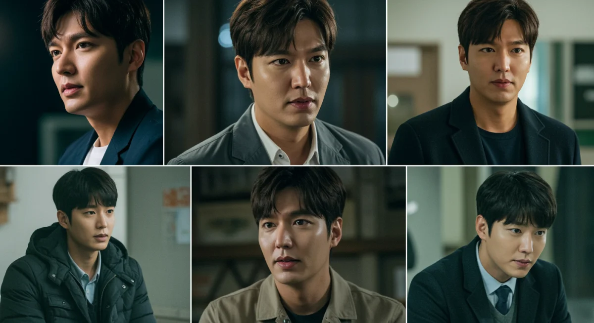 Collage of Lee Min-ho's iconic roles, highlighting his versatile acting career.