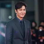 Lee Min-ho on a red carpet, looking charismatic and successful after 'Pachinko'.