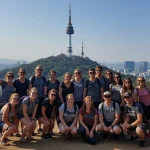 American tourists at Namsan Tower, popular K-drama filming location