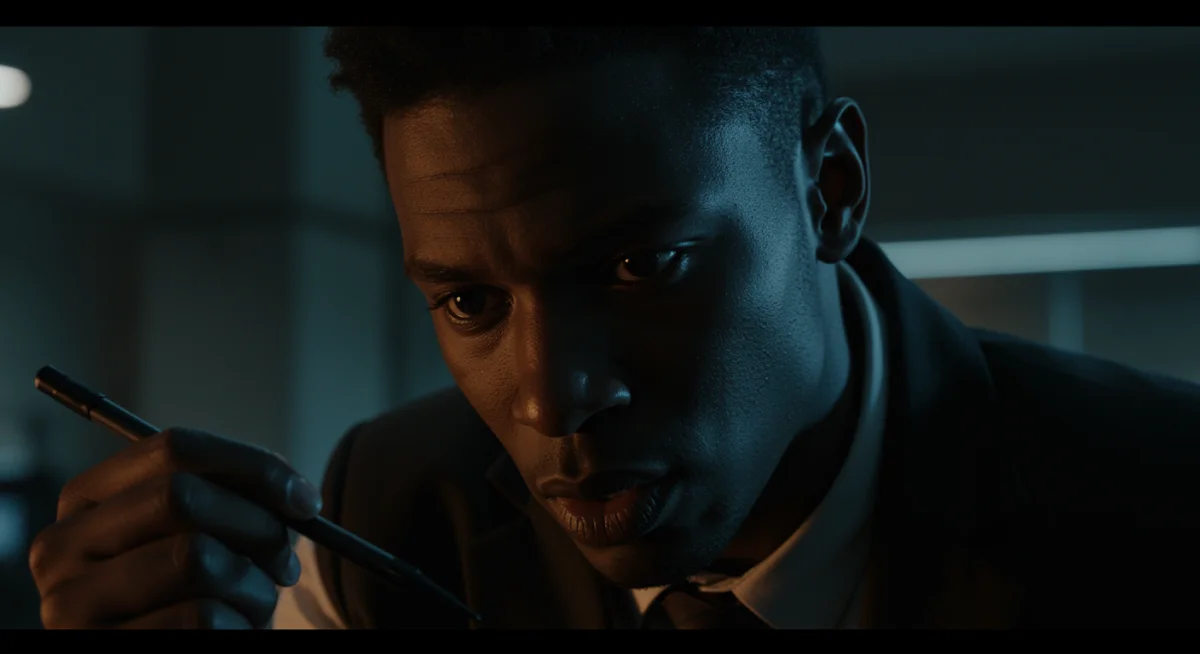 Character from Rising Tides making a complex moral choice