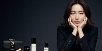 Song Hye-kyo, a global icon, posing elegantly for a luxury brand, highlighting her influence.
