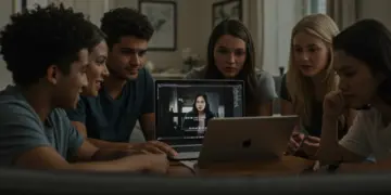 US viewers engaged with an Asian drama, showcasing accurate subtitles on screen.